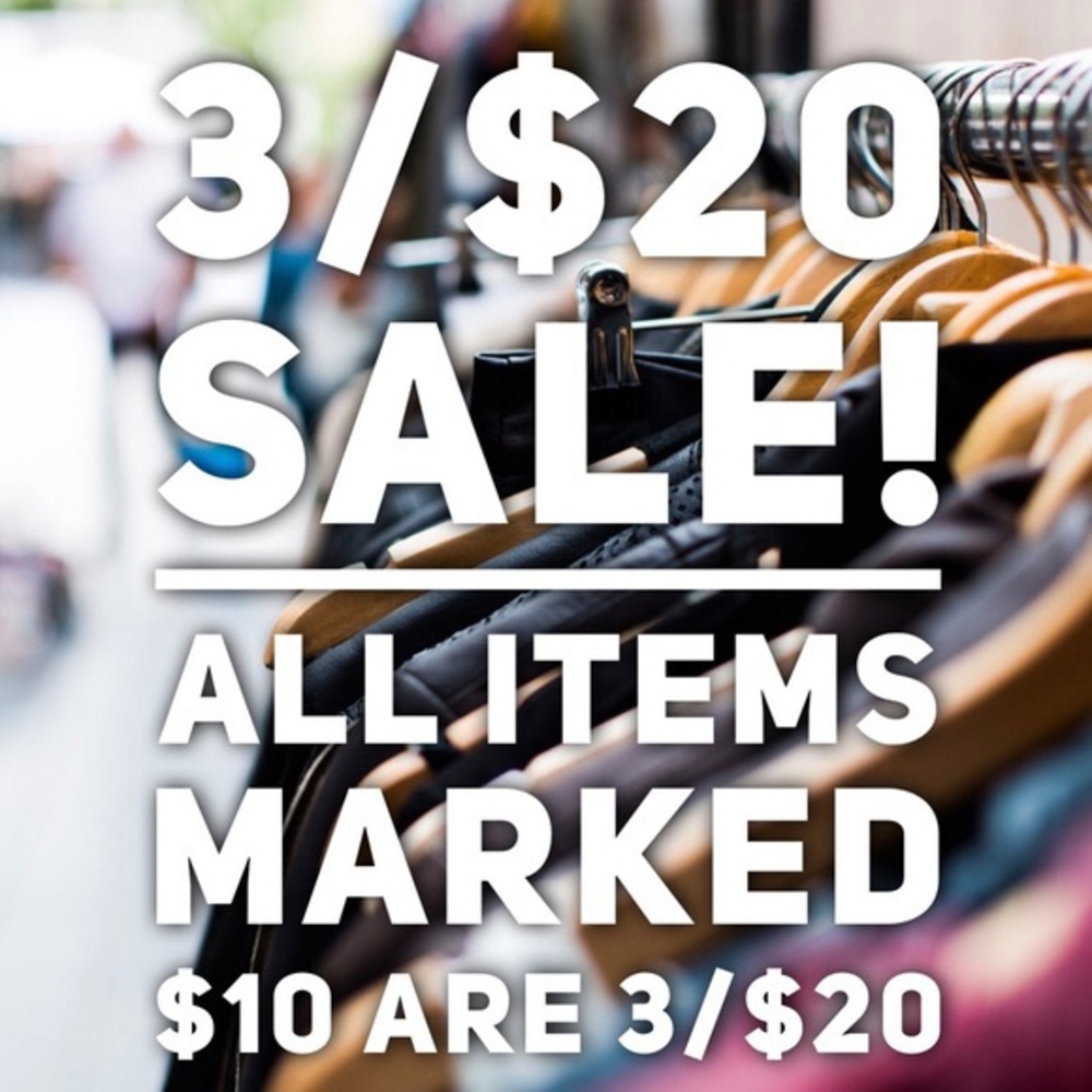 3x$20  sale !!!!